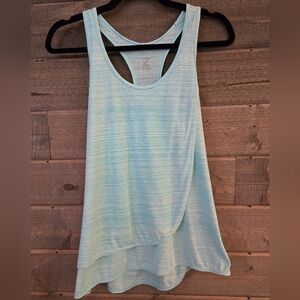Z for Zella Seafoam Green Flyaway Active Tank Top - Medium Racerback